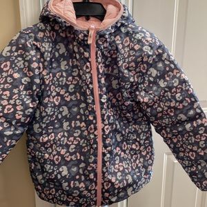 Eddie Bauer Girls Reversible Puffer Jacket size-large 14/16